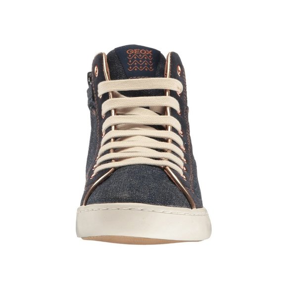 Geox  Junior Kids Kiwi High Top Jeans Sneakers - Picture 6 of 10